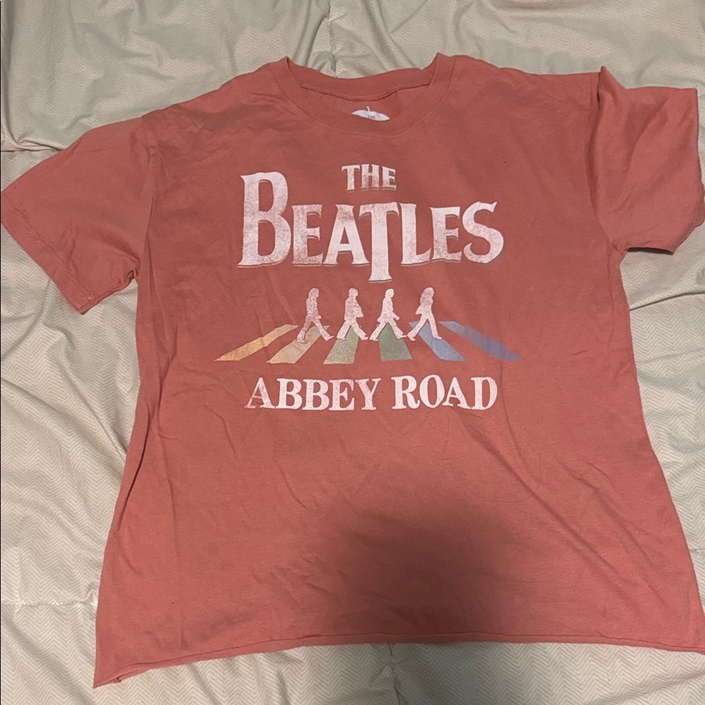 The Beatles Abbey Road T-Shirt - Coral